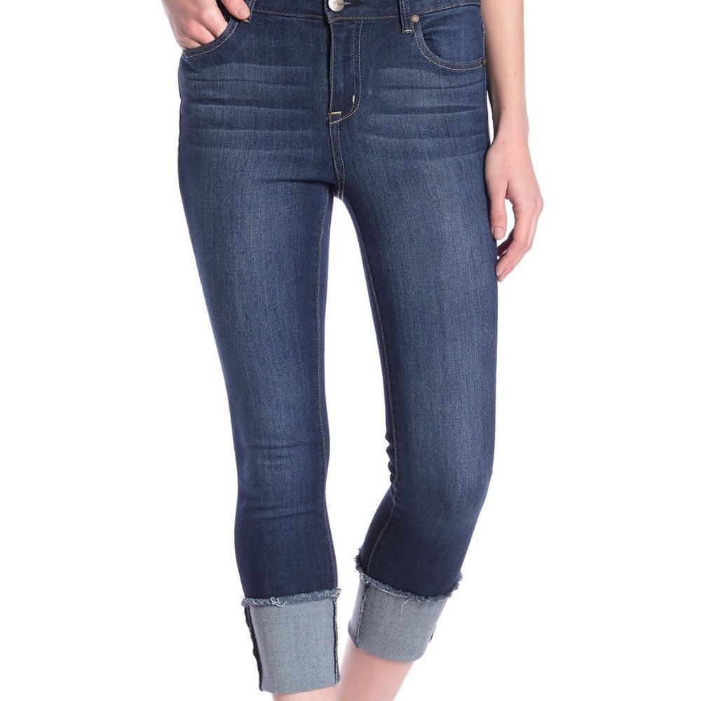 1822 Denim High Rise Cuffed Ankle Skinny Jeans